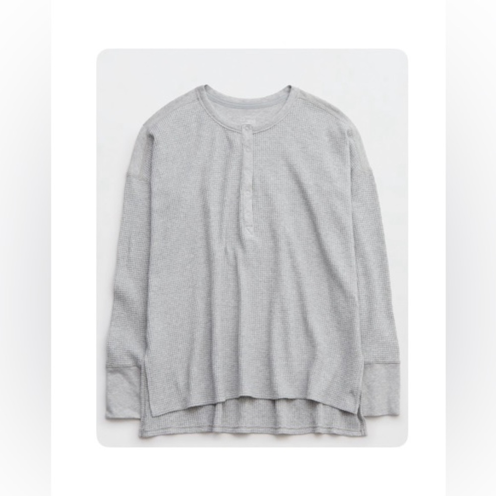 Offline by Aerie Wow! Waffle Henley T-Shirt - Large